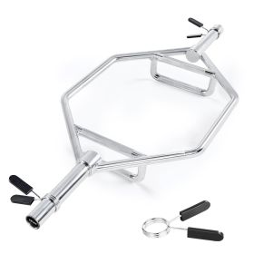 VEVOR Trap Bar Hex Bar, 2-Inch Hex Barbell, 800 LBS Capacity Shrug Bars with Knurled Grips, Weightlifting and Strength Training Equipment