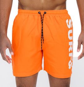 Surf&Beach Swim Shorts (Color: ORANGE, size: 2XL)