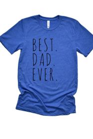 Best Dad Ever Tee (Color: Red, size: 2XL)
